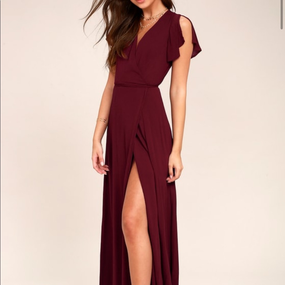 Wrap maxi dress